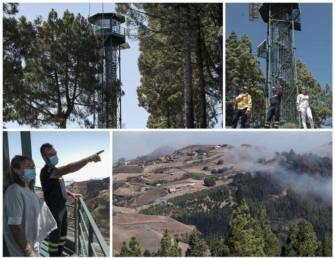 El Cabildo renovará la red de vigilancia de incendios en la cumbre de la Isla/TA.